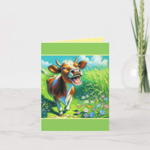 Cute Cow Illustration Moochas Gracias Tack Kort