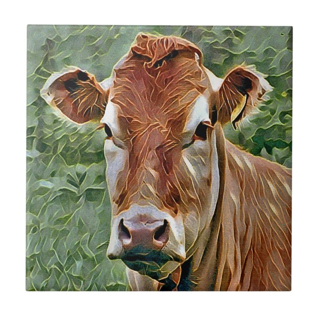 CUTE COW KAKELPLATTA (Framsidan)