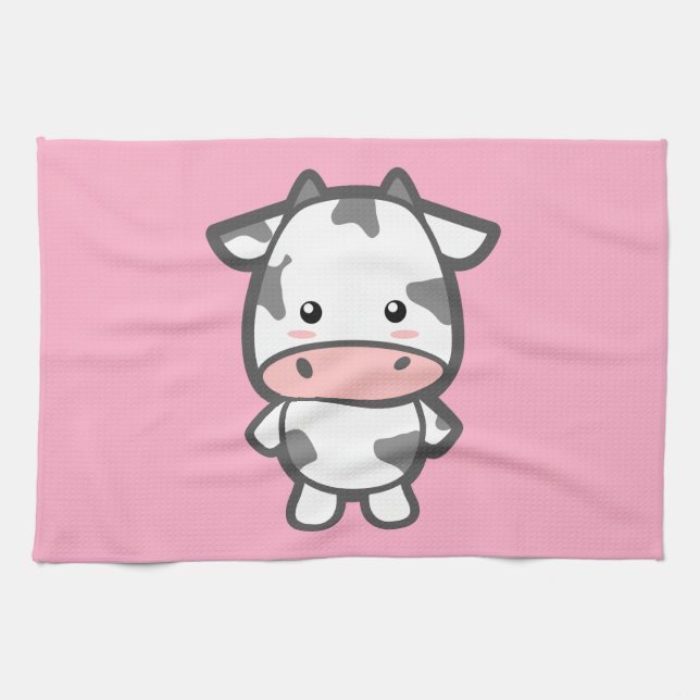 Cute Cow Kökshandduk (Horisontell)