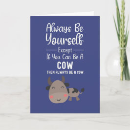 Cute Cow Lover Cards Funny Farm Animals Humor Kort