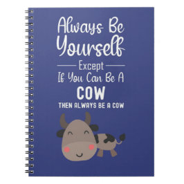 Cute Cow Lover Gifts Funny Farmer Farm Animal Anteckningsbok