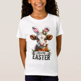 Cute Cow med Bunny Öron T Shirt