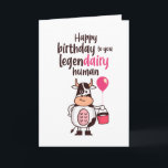 Cute Cow Mjölk Pun Legenmeji Human Funny Birthday Kort<br><div class="desc">Lustigt och sött födelsedagskort för dem som slår kärlek och humor. Perfekt för att önska dina vänner och din familj grattis på födelsedagen. Besök vår butik om du vill ha mer födelsedagskort. Du hittar något coola,  humoristiskt och ibland sarkastiskt födelsedagskort för din speciella.</div>