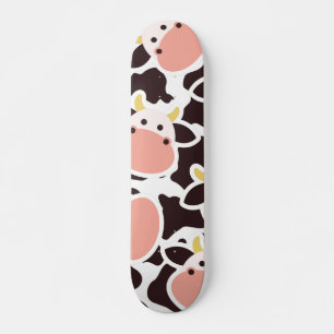 Cute Cow Mönster Mini Skateboard Bräda 18,5 Cm