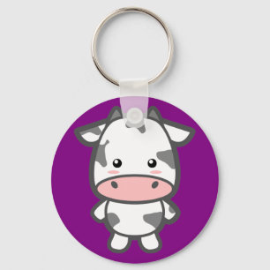 Cute Cow Nyckelring