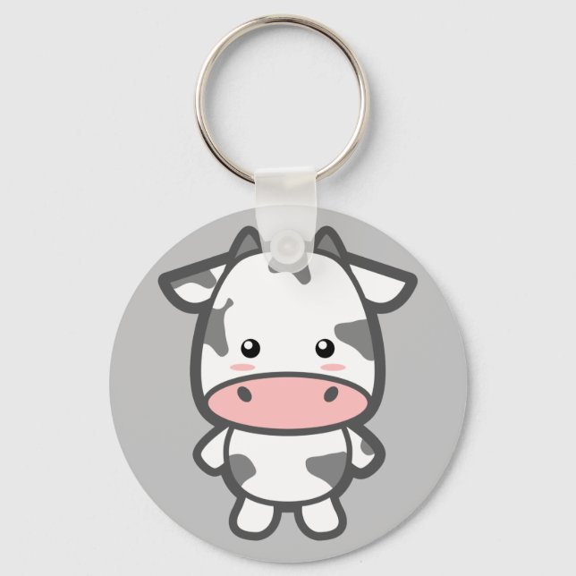 Cute Cow Nyckelring (Framsida)