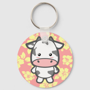 Cute Cow Nyckelring
