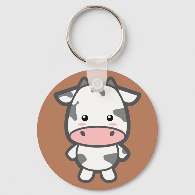Cute Cow Nyckelring (Framsida)