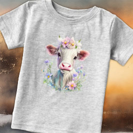 Cute Cow på Sunny Day T Shirt