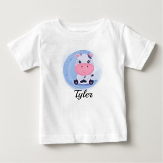 Cute Cow Personlig Baby T-Shirt