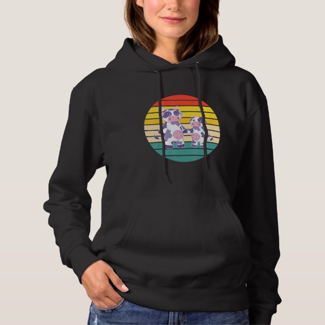 Cute Cow Sisters T Shirt (Framsida)