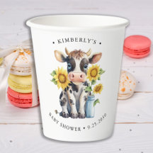Cute Cow-solblommor Modern enkel babystövel för la