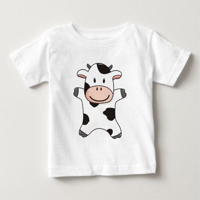 Cute Cow T-shirt (Framsida)