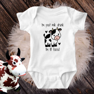 Cute Cow Tecknad Baby T Shirt