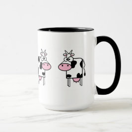 Cute Cow Tecknad Mugg