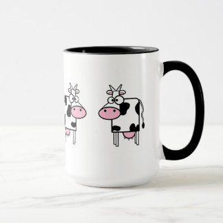 Cute Cow Tecknad Mugg