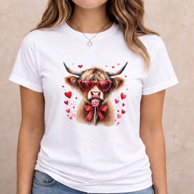 Cute Cow Valentine Gift T Shirt (Skapare uppladdad)