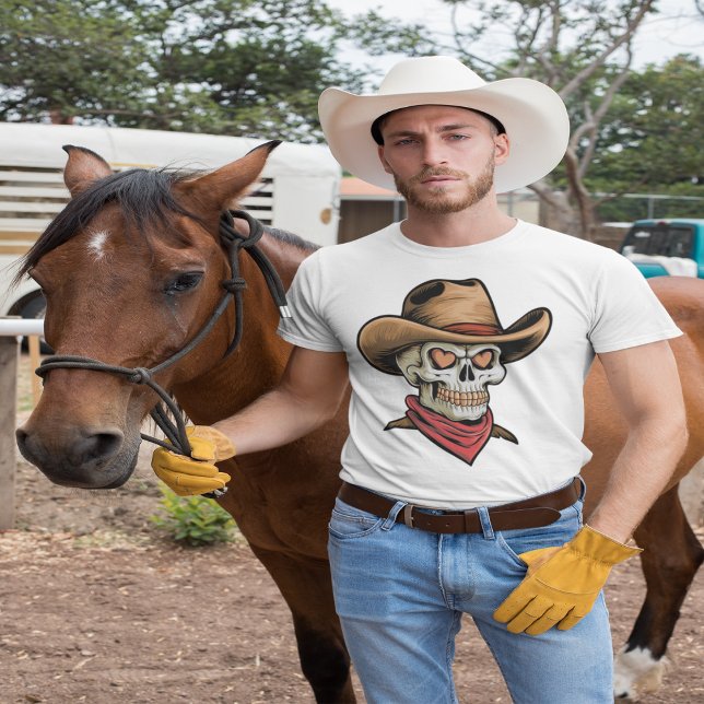Cute cowboyskalle - ögon t shirt (Skapare uppladdad)