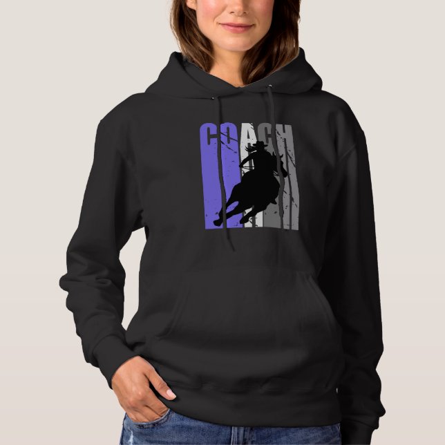Cute Cowgirl Coach Instructor Cow Girls Rides Hors T Shirt (Framsida)