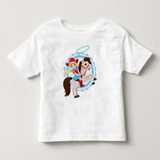 Cute Cowgirl on Horse - Rodeo Blonde T Shirt