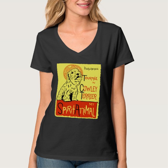 Cute Cowley Terrier Dog Celium Sealy Sealyham Terr T Shirt (Framsida)