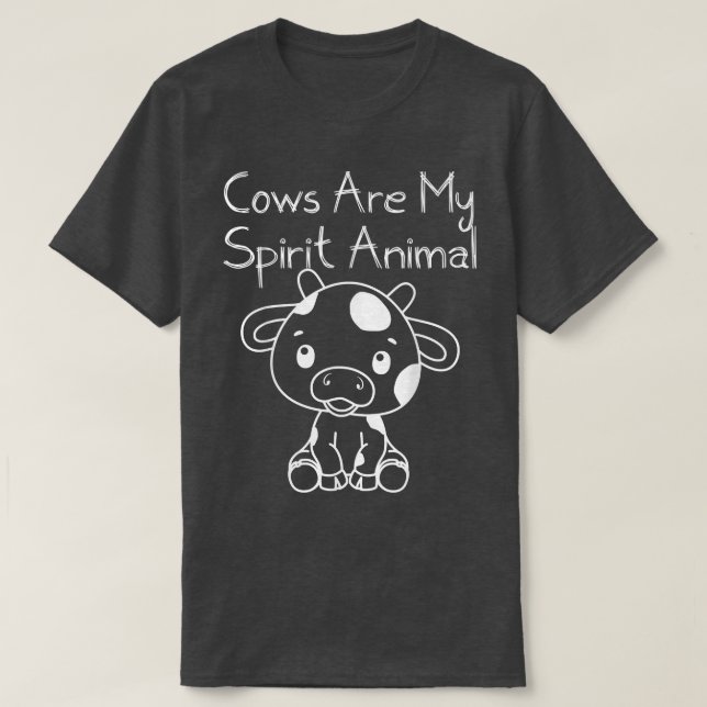 Cute Cows är mitt andningsdjur Te for Farmer och T Shirt (Design framsida)