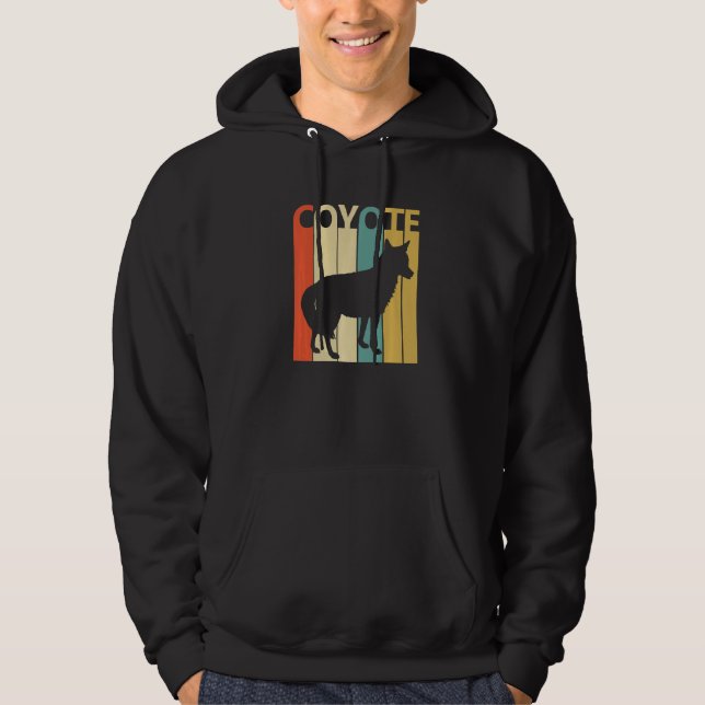 Cute Coyote Animal Hoodie (Framsida)