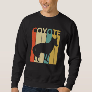 Cute Coyote Animal Lång Ärmad Tröja