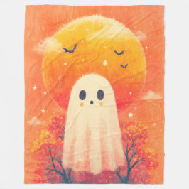 Cute Cozy Halloween Blanket Fleecefilt