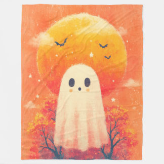 Cute Cozy Halloween Blanket Fleecefilt