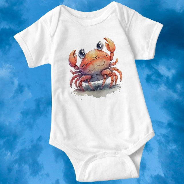 Cute Crab Baby-dräkt T Shirt (Skapare uppladdad)