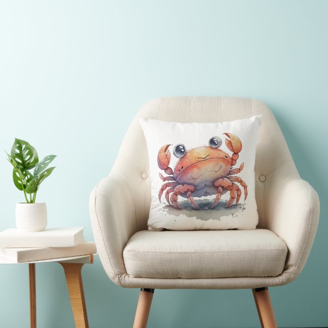 Cute Crab Dekorativ kudde (Stol)