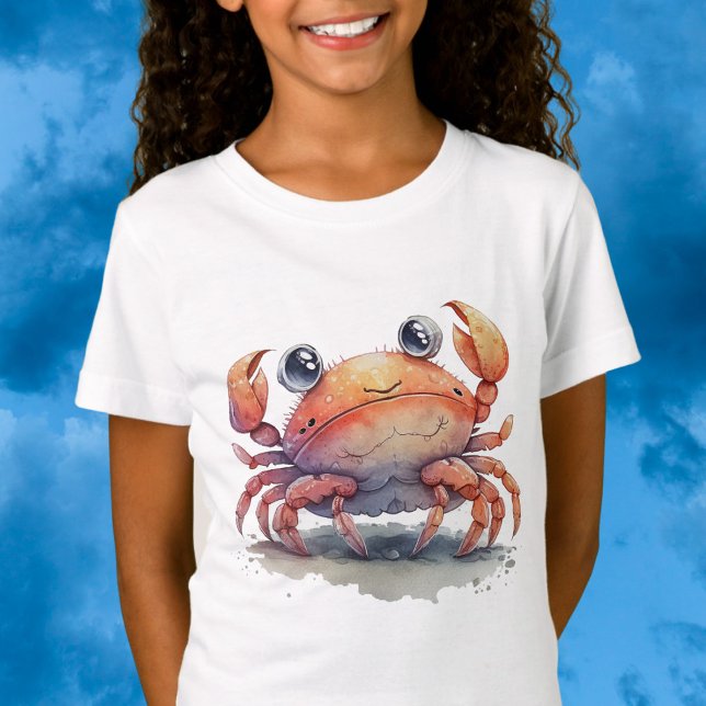 Cute Crab Girl's T-Shirt (Skapare uppladdad)