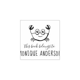 Cute Crab | Handskriven Tillhör Bok till Namn vid  Stämpel