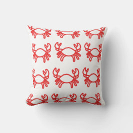 Cute Crab Pattern Kudde