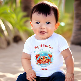 Cute Crab (sommarvakning) Namn T Shirt