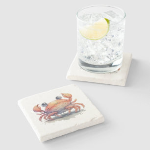 Cute Crab Stone Underlägg