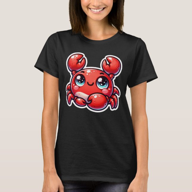 Cute Crab T Shirt (Framsida)