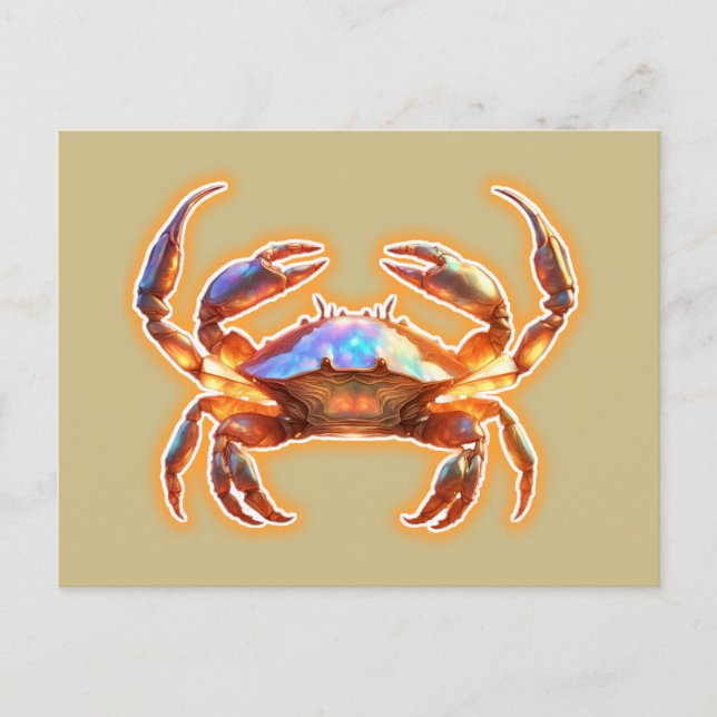 Cute Crab Vykort (Framsida)