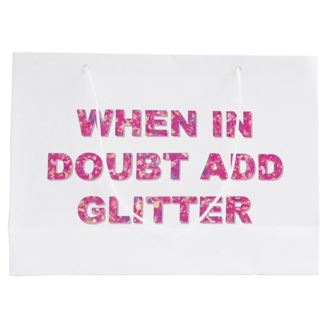 Cute Crawing Quote Rosa Glitter (Baksidan)