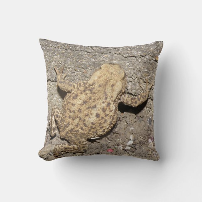 Cute Crawling Toad Pillow Kudde (Framsida)