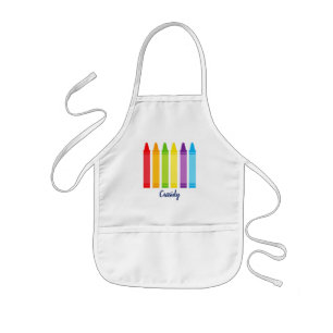 Cute Crayon-Anpassningsbarna, grundskola Barnförkläde