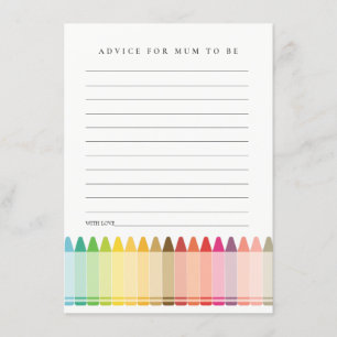 Cute Crayon Roligt Rainbow Advice for Morsa Baby S Tilläggskort