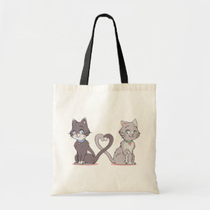 Cute Crazy Cat Dam fnyj Kattunge Älskare Kitten M Tygkasse