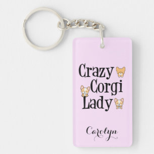 Cute Crazy Corgi Dam Rosa