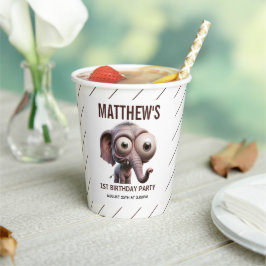 Cute Crazy elephant Farm Theme 1st Birthday