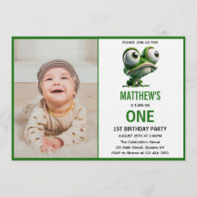 Cute Crazy Frog Farm Theme 1st Birthday