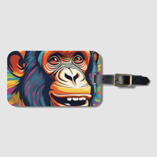 Cute Crazy Funny Chimpanzee Bagagebricka