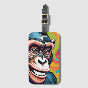 Cute Crazy Funny Chimpanzee Bagagebricka