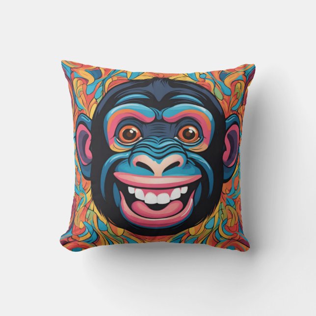 Cute Crazy Funny Chimpanzee Kudde (Framsida)